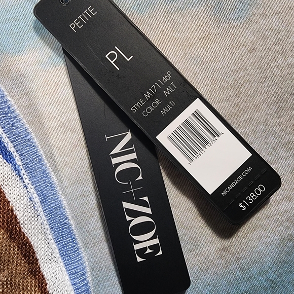 Lightweight Geometric NIC+ZOE Open Front Cardigan - Picture 11 of 11